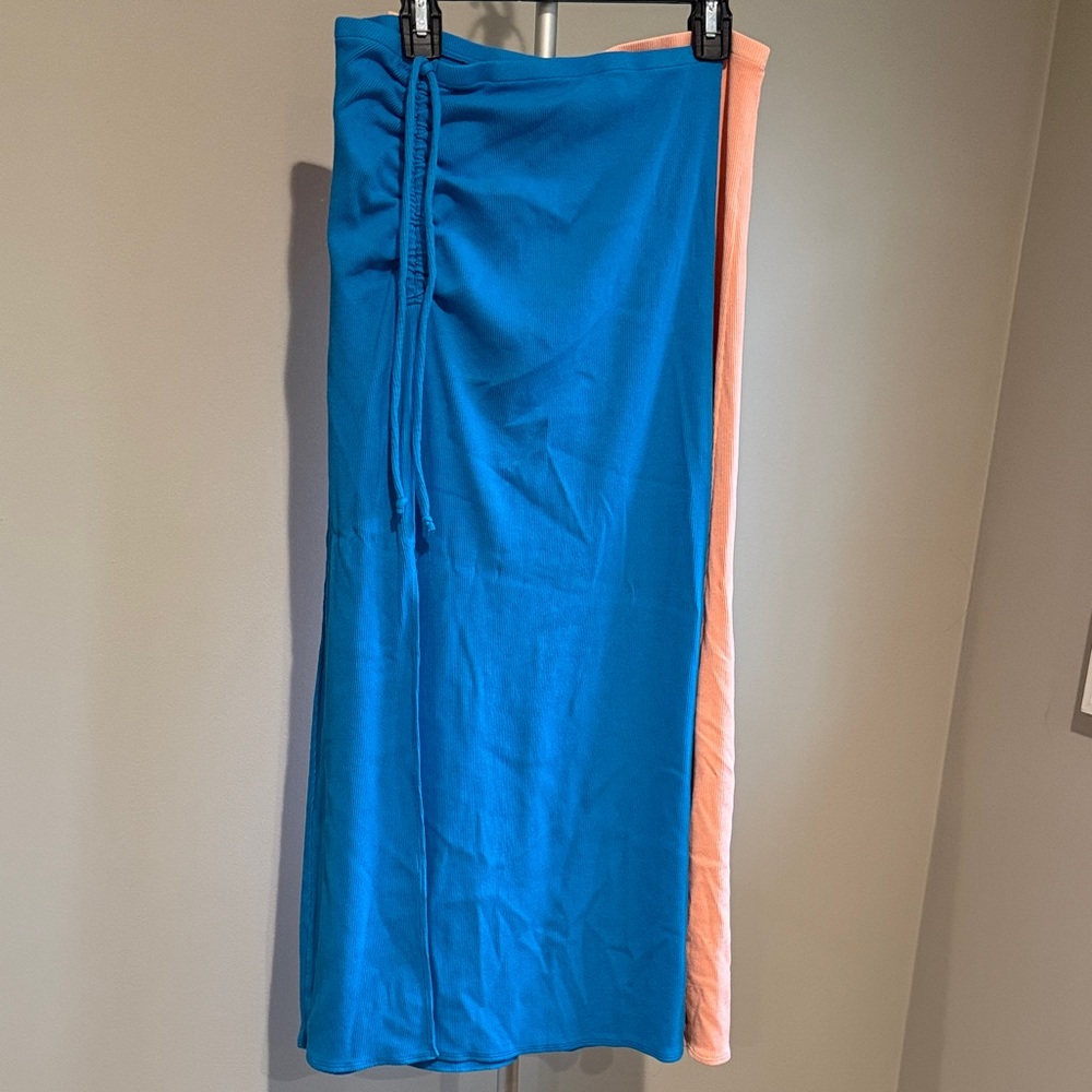 Aerie 2 pieces Vibrant Blue & Orange Skirts with Ruched Detail Sizes XS